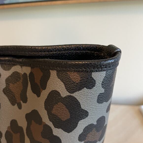 Coach Black and Brown Leopard Print Tote - Picture 15 of 16